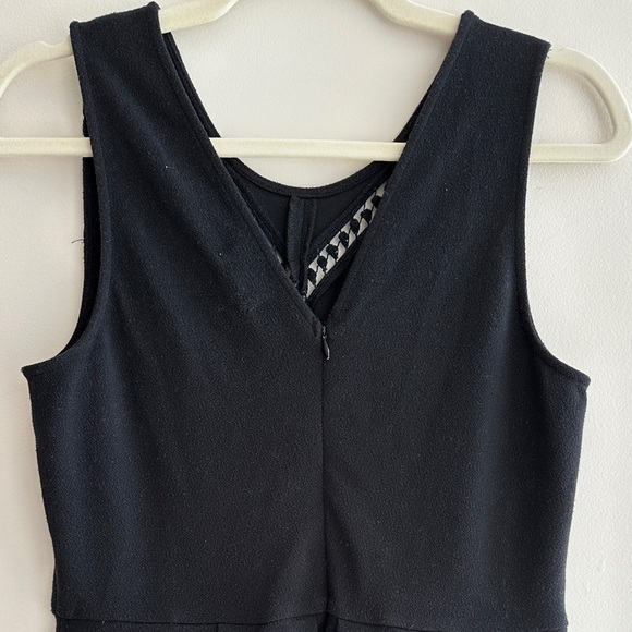 maison Jules Black Pleated Mini Dress with Diamond Cutouts, Size Large - Picture 10 of 14